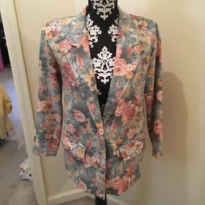 Floral, print blazer